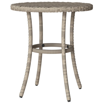 Set da Bistrò 3 pz con Cuscini Grigio Chiaro in Polyrattan | homemem39