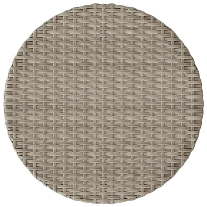 Set da Bistrò 3 pz con Cuscini Grigio Chiaro in Polyrattan | homemem39