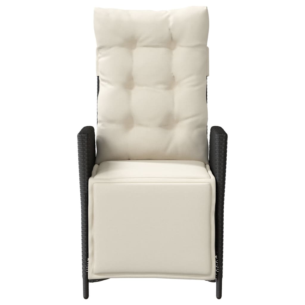 Sedie da Giardino Reclinabili 2 pz con Poggiapiedi Polyrattan - homemem39