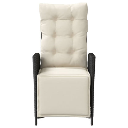 Sedie da Giardino Reclinabili 2 pz con Poggiapiedi Polyrattan - homemem39