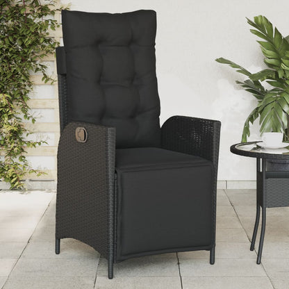 Sedie da Giardino Reclinabili 2 pz con Poggiapiedi Polyrattan | homemem39