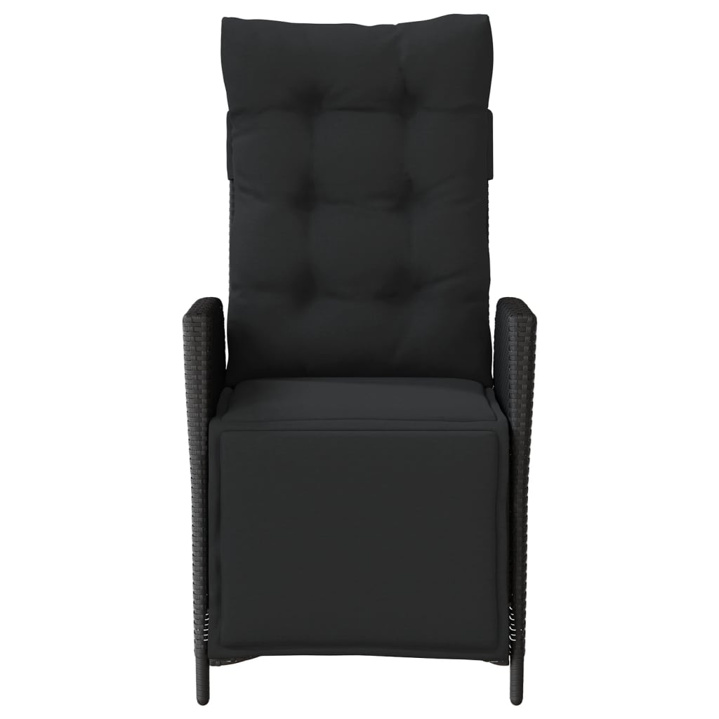 Sedie da Giardino Reclinabili 2 pz con Poggiapiedi Polyrattan | homemem39