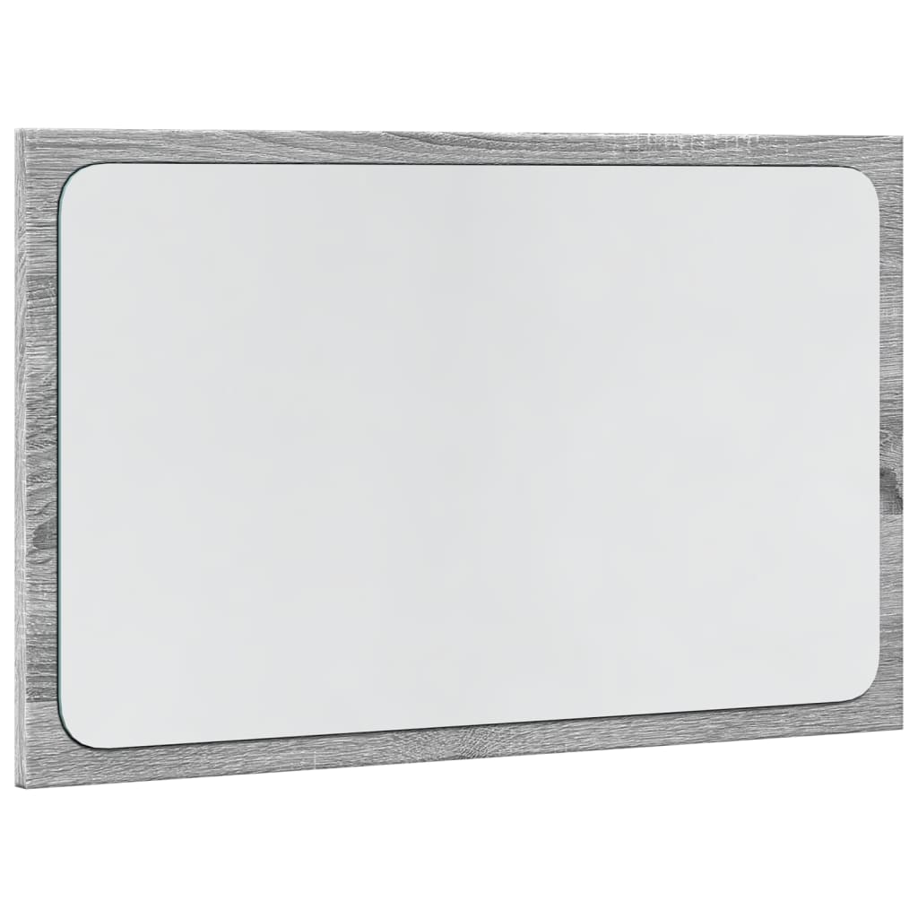 Specchio da Bagno con LED Grigio Sonoma 60x8,5x38 cm Truciolato | homemem39