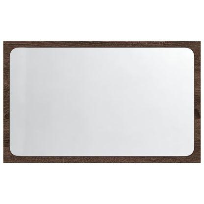 Specchio da Bagno LED Rovere Marrone 60x8,5x38 cm in Truciolato | homemem39