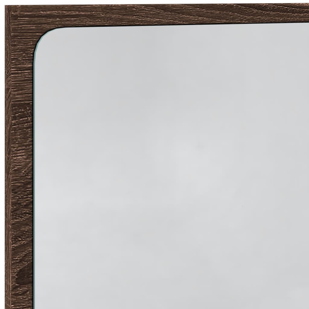 Specchio da Bagno LED Rovere Marrone 60x8,5x38 cm in Truciolato | homemem39