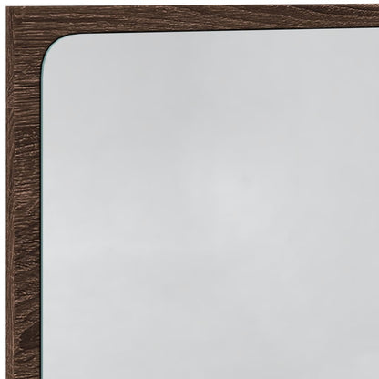 Specchio da Bagno LED Rovere Marrone 60x8,5x38 cm in Truciolato | homemem39