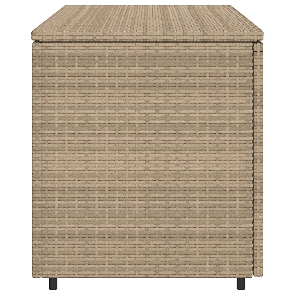 Armadietto Portaoggetti Giardino Beige 110x55x60,5cm Polyrattan