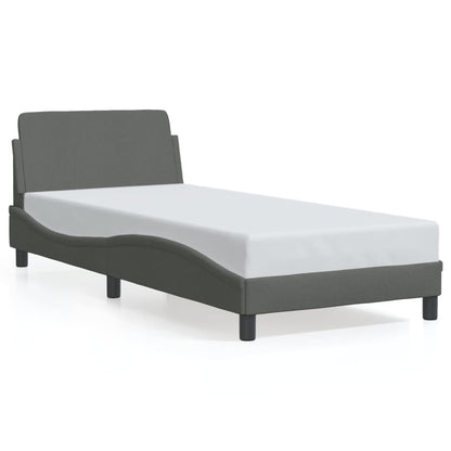 Giroletto senza Materasso Grigio Scuro 80x200 cm Tessuto - homemem39