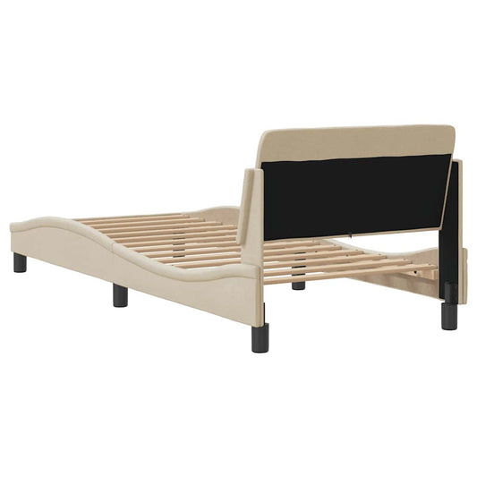 Giroletto con Testiera Dover Crema 90x190 cm Tessuto | homemem39