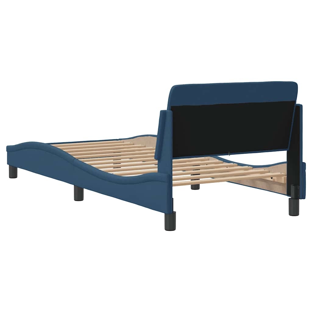 Giroletto con Testiera Dover Blu 90x190 cm Tessuto | homemem39