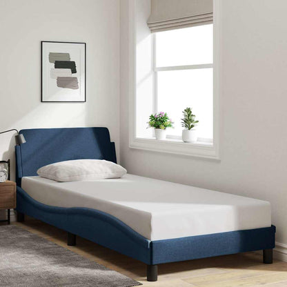 Giroletto con Testiera Dover Blu 90x190 cm Tessuto | homemem39
