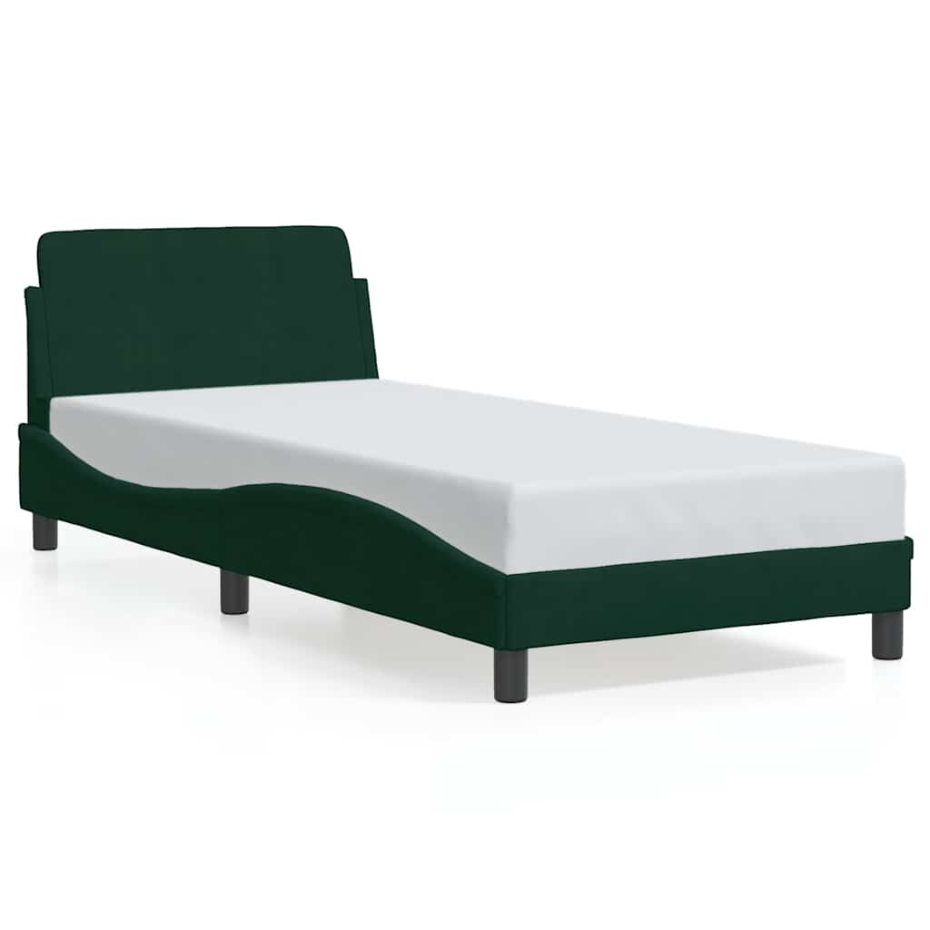 Giroletto Dover Verde Scuro 90x190 cm in Velluto | homemem39
