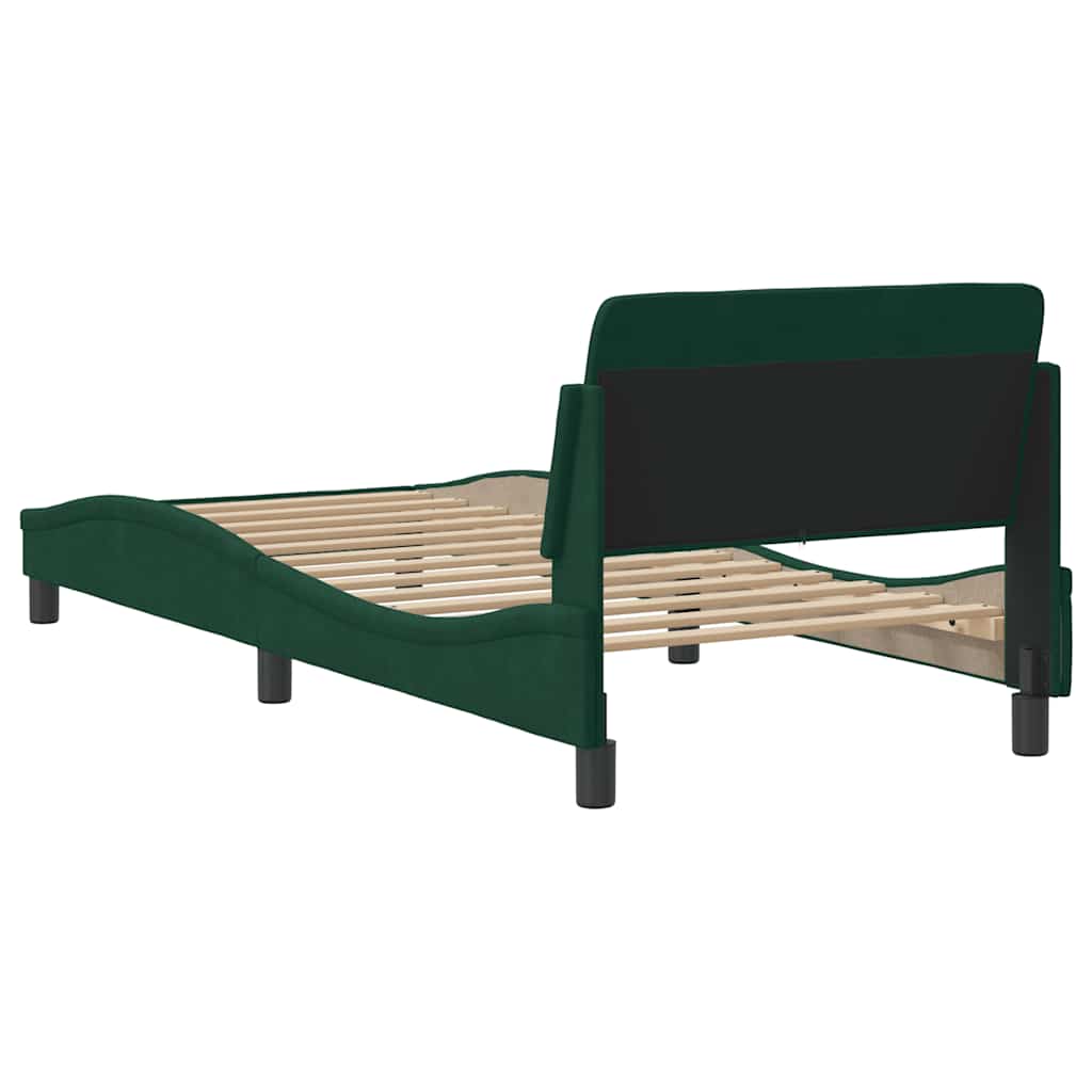 Giroletto Dover Verde Scuro 90x190 cm in Velluto | homemem39