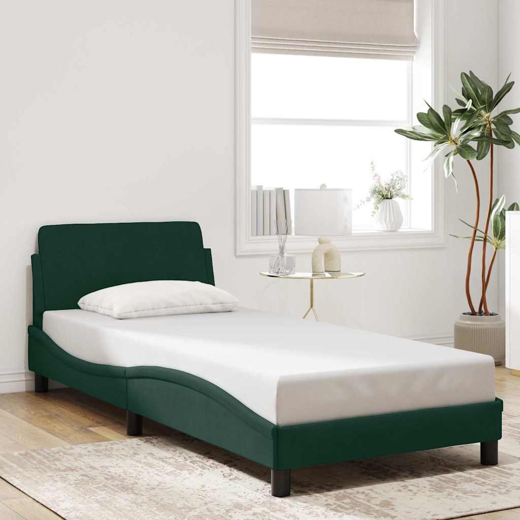Giroletto Dover Verde Scuro 90x190 cm in Velluto | homemem39