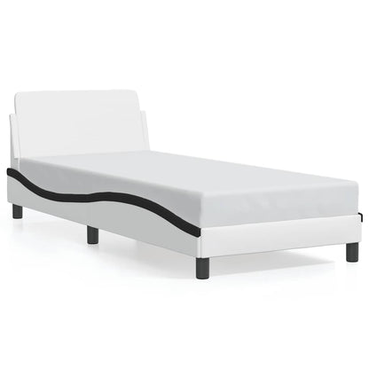 Giroletto Dover Nero e Bianco 90x190 cm in Similpelle | homemem39