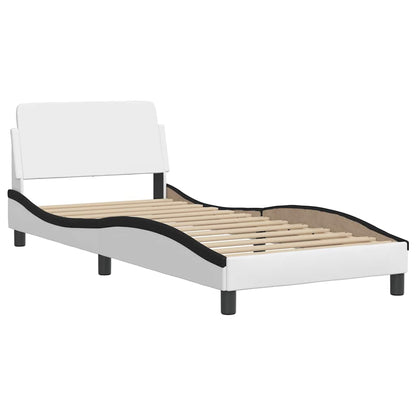 Giroletto Dover Nero e Bianco 90x190 cm in Similpelle | homemem39