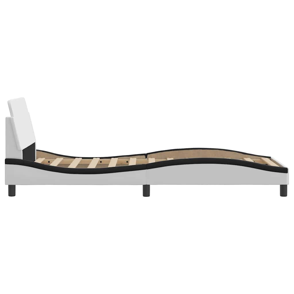Giroletto Dover Nero e Bianco 90x190 cm in Similpelle | homemem39