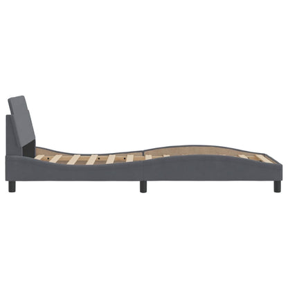 Giroletto Dover Grigio Scuro 90x200 cm Velluto - homemem39