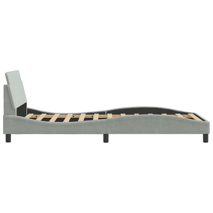 Giroletto Dover Grigio Chiaro 100x190 cm in Velluto | homemem39