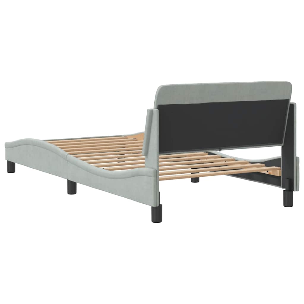Giroletto Dover Grigio Chiaro 100x190 cm in Velluto | homemem39