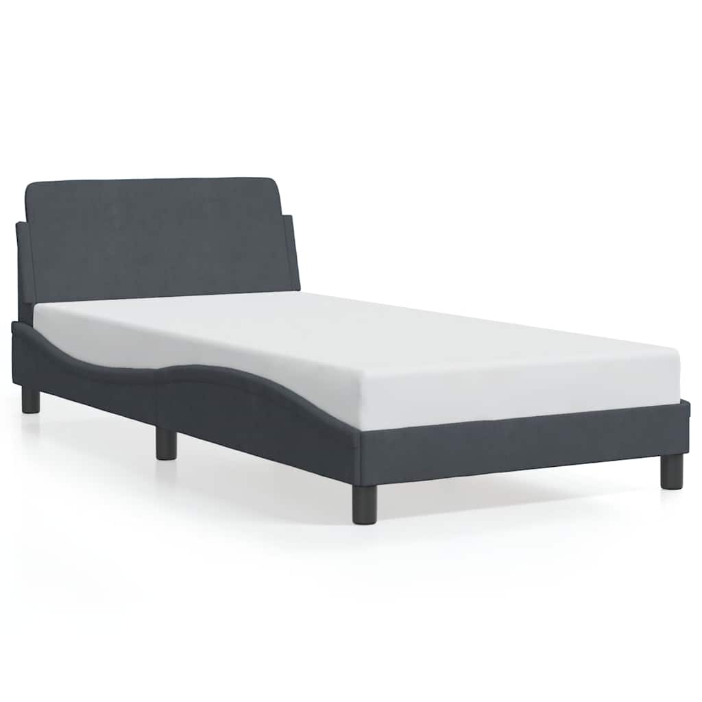 Giroletto Dover Grigio Scuro 100x190 cm in Velluto | homemem39