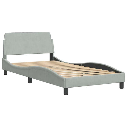 Giroletto Dover Grigio Chiaro 100x203 cm in Velluto | homemem39