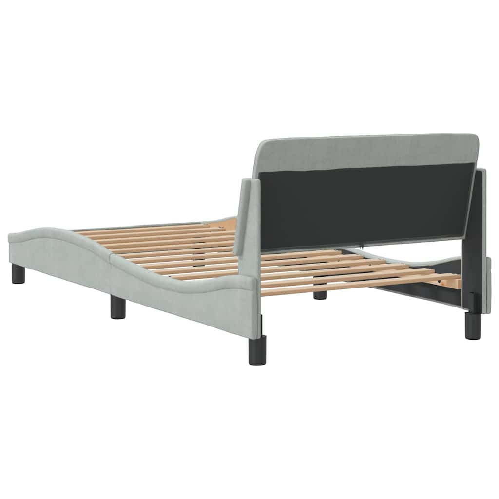 Giroletto Dover Grigio Chiaro 100x203 cm in Velluto | homemem39