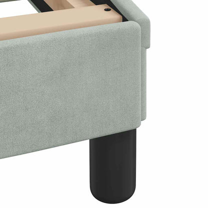 Giroletto Dover Grigio Chiaro 183x213 cm in Velluto | homemem39