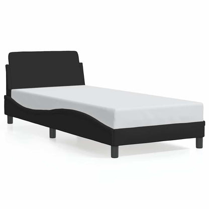 Struttura letto Dover Nera 90x190 cm in Tessuto | homemem39