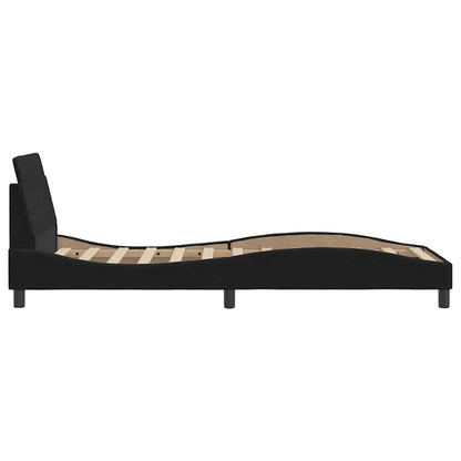 Struttura letto Dover Nera 90x190 cm in Velluto | homemem39