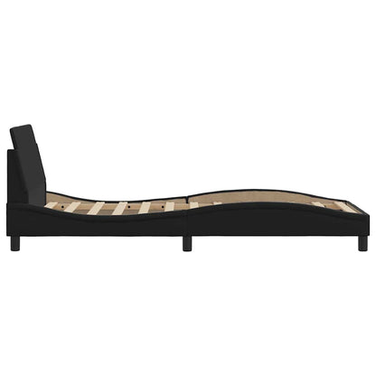 Struttura letto Dover Nera 90x190 cm in Similpelle | homemem39