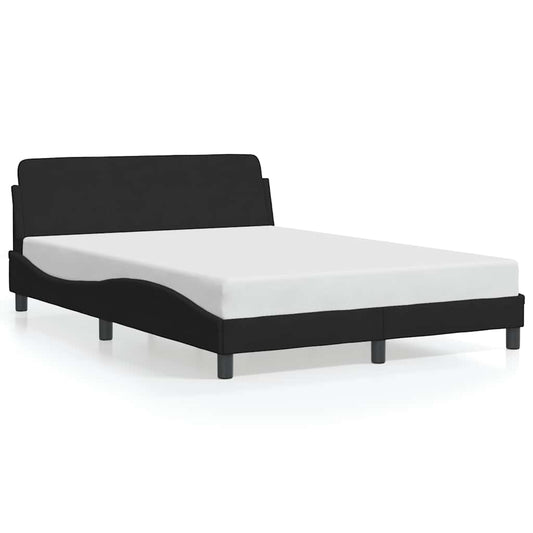 Struttura letto Dover Nera 135x190 cm in Velluto | homemem39
