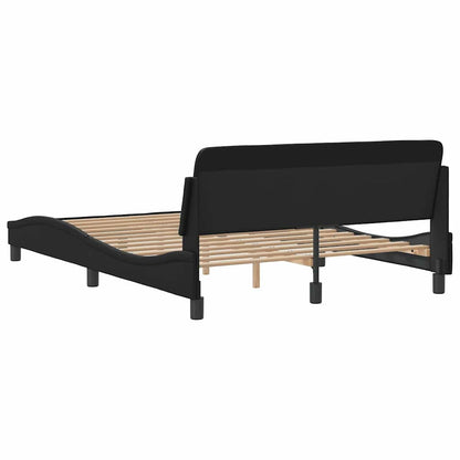Struttura letto Dover Nera 135x190 cm in Similpelle | homemem39