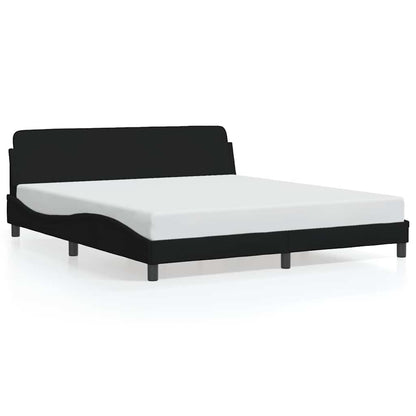 Struttura letto Dover Nera 180x200 cm in Tessuto | homemem39