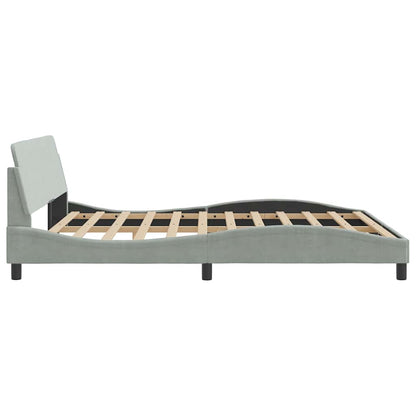 Struttura letto Dover Grigio Chiaro 180x200 cm in Velluto | homemem39