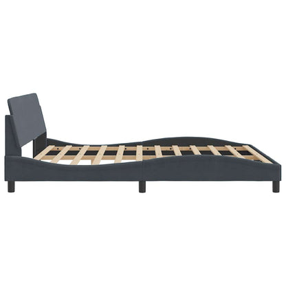 Struttura letto Dover Grigio Scuro 180x200 cm in Velluto | homemem39