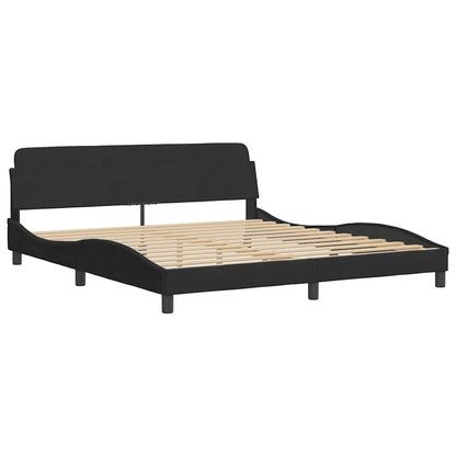 Struttura letto Dover Nera 180x200 cm in Velluto | homemem39
