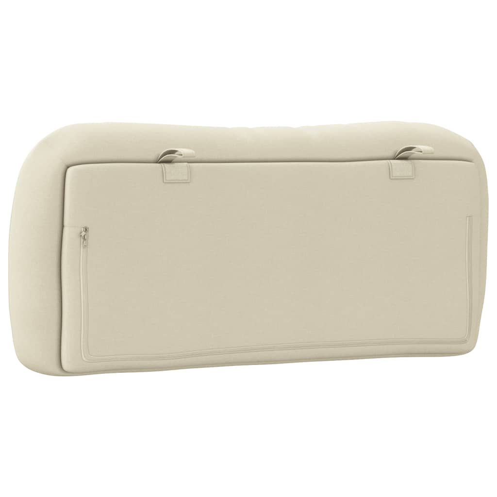 Cuscino Testiera Crema 90 cm in Tessuto - homemem39