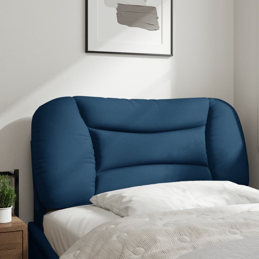 Cuscino Testiera Blu 90 cm in Tessuto - homemem39