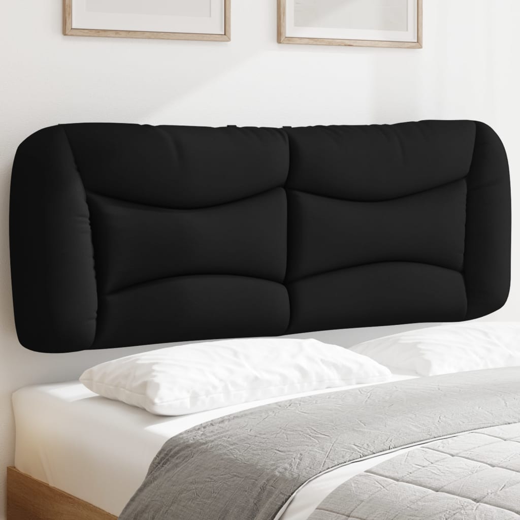 Cuscino Testiera Nero 120 cm in Tessuto - homemem39