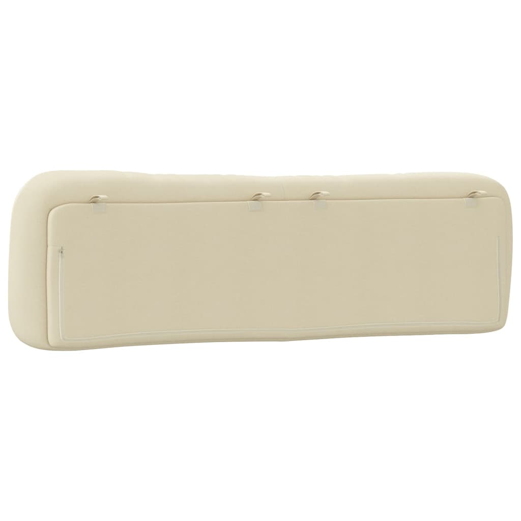 Cuscino Testiera Crema 180 cm in Tessuto - homemem39