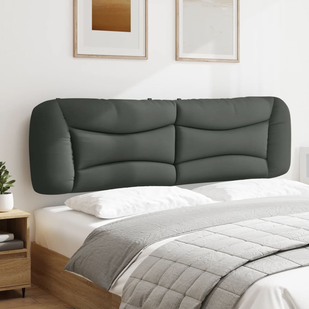 Cuscino Testiera Hvar Grigio Scuro 183 cm in Tessuto | homemem39