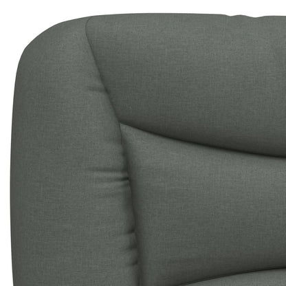 Cuscino Testiera Hvar Grigio Scuro 183 cm in Tessuto | homemem39
