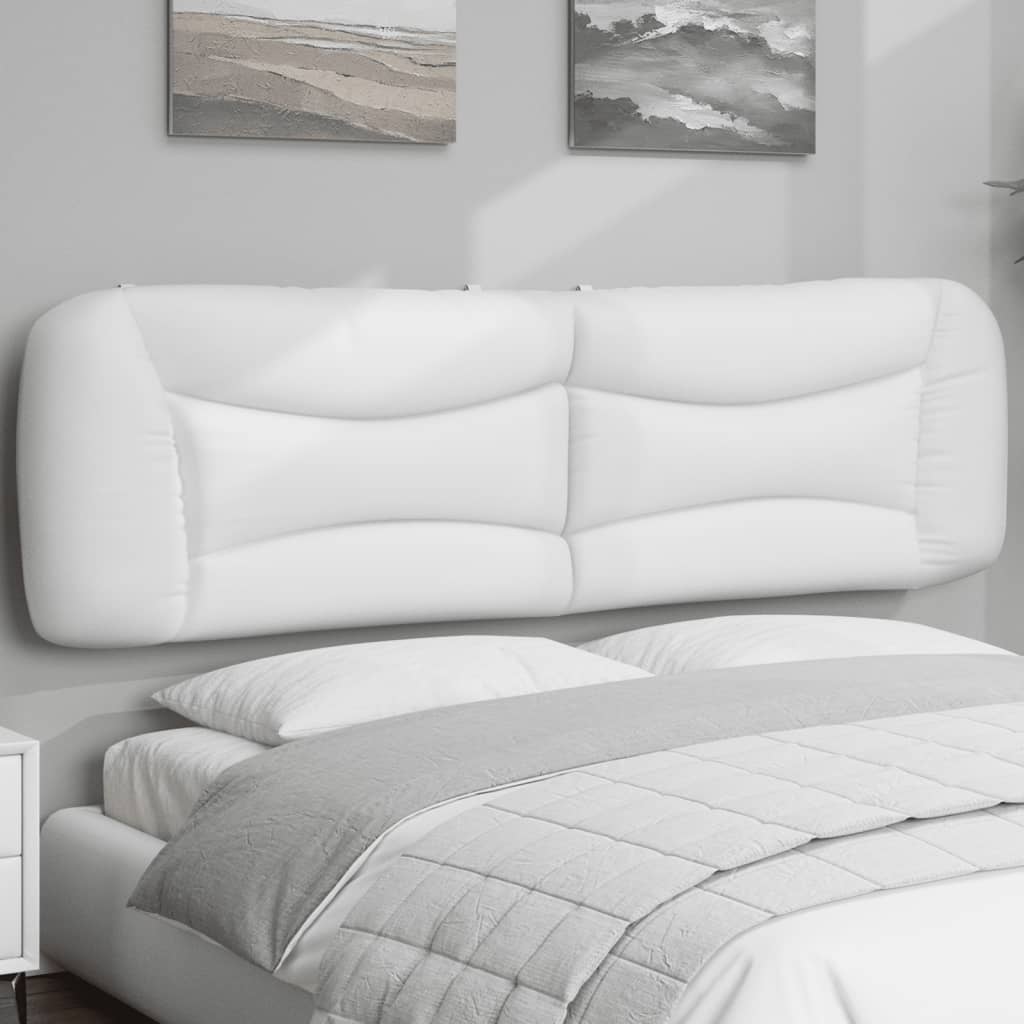 Cuscino Testiera Hvar Bianco 183 cm in Similpelle