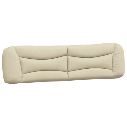 Cuscino Testiera Crema 200 cm in Tessuto - homemem39