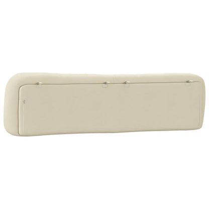 Cuscino Testiera Crema 200 cm in Tessuto - homemem39