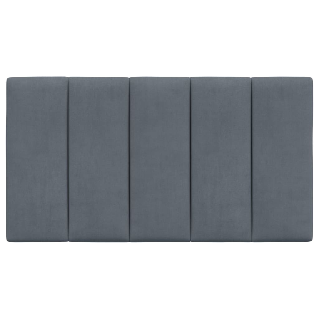 Cuscino Testiera Grigio Scuro 80 cm in Velluto - homemem39