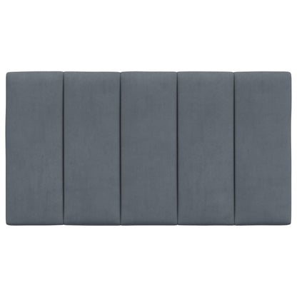 Cuscino Testiera Grigio Scuro 80 cm in Velluto - homemem39