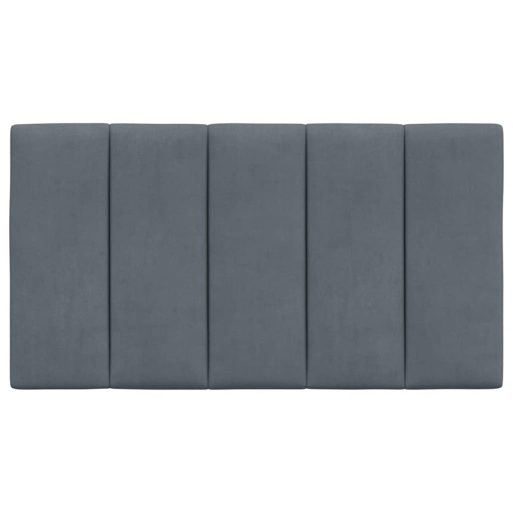 Cuscino Testiera Grigio Scuro 90 cm in Velluto - homemem39
