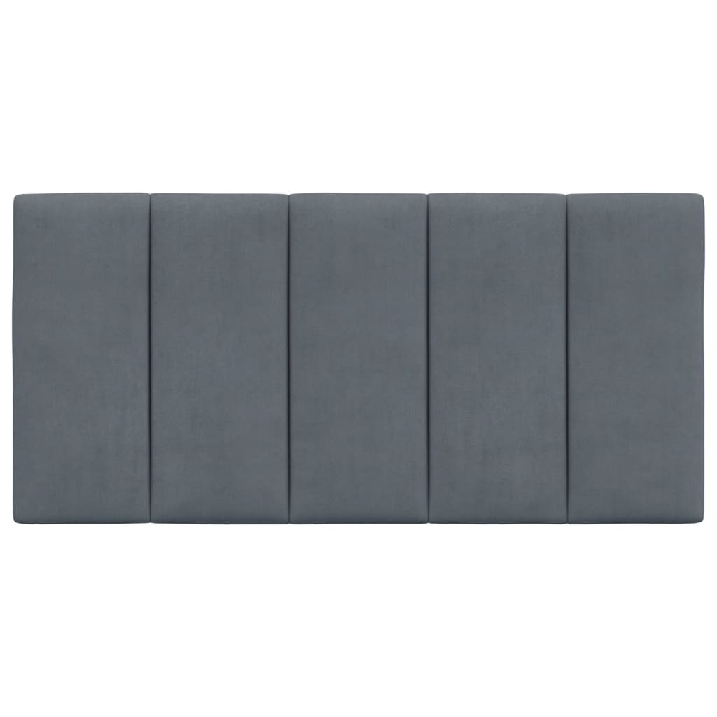 Cuscino Testiera Grigio Scuro 100 cm in Velluto - homemem39